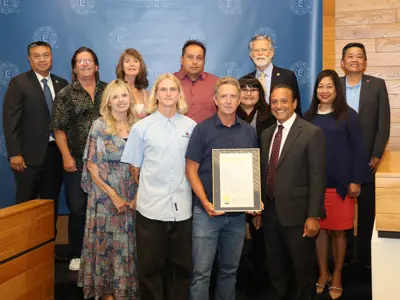 Better Beverages, Inc. with City Council in Council Chamber